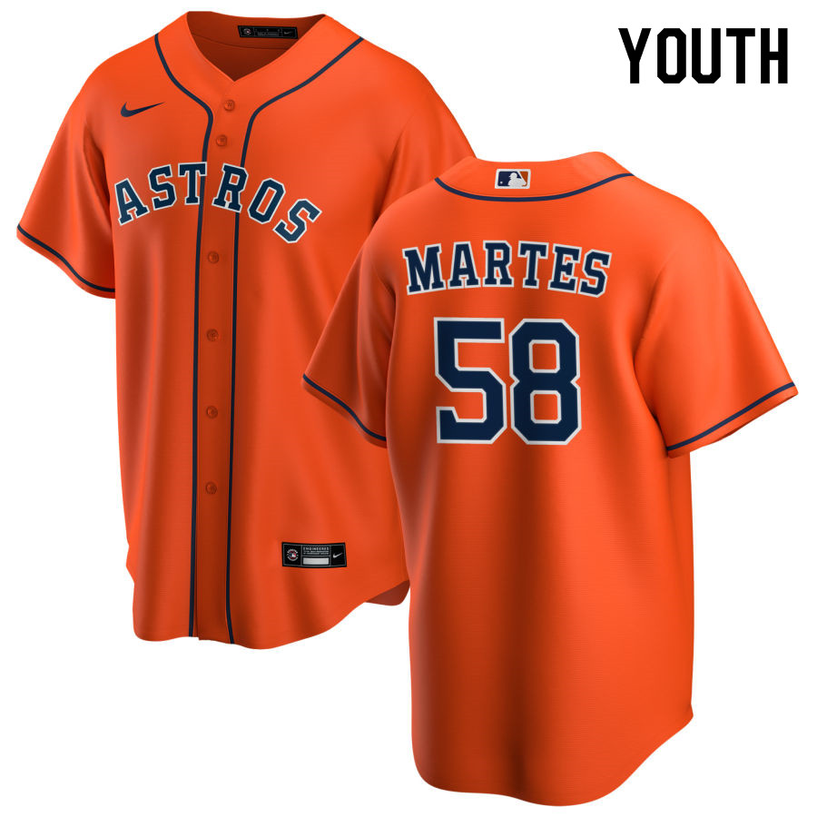 Nike Youth #58 Francis Martes Houston Astros Baseball Jerseys Sale-Orange